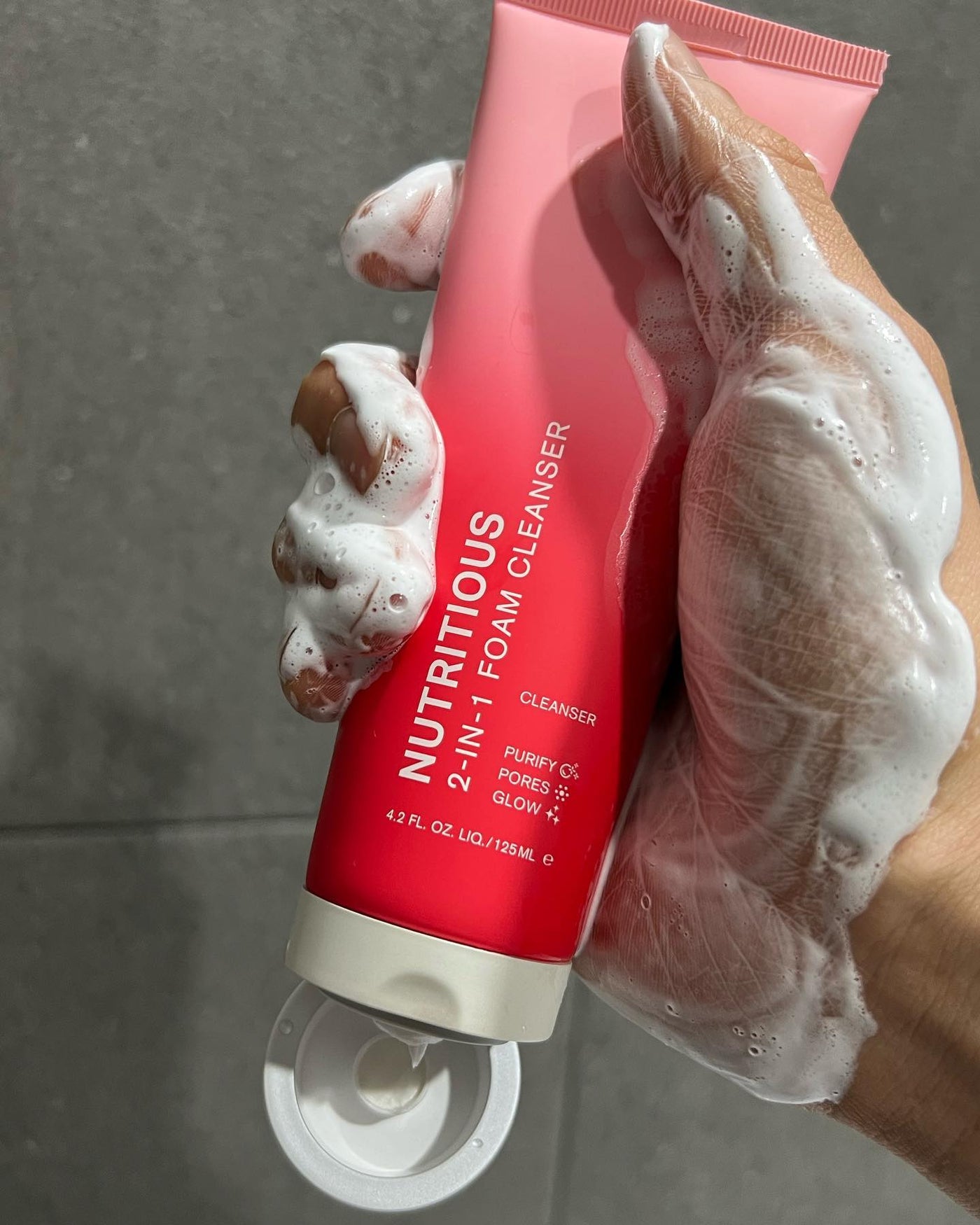 Estée Lauder Nutritious 2-in-1 Foam Cleanser – Cleanse + Glow Naturally